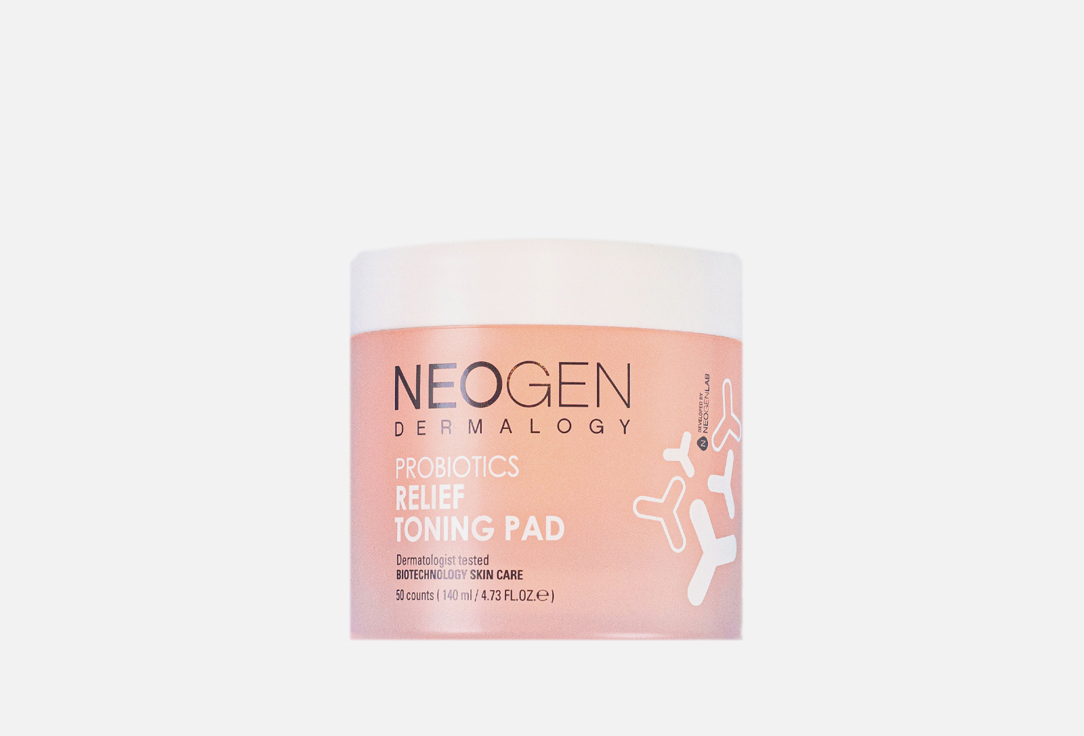 Neogen dermalogy Rejuvenating Face Toner Pads Probiotics relief