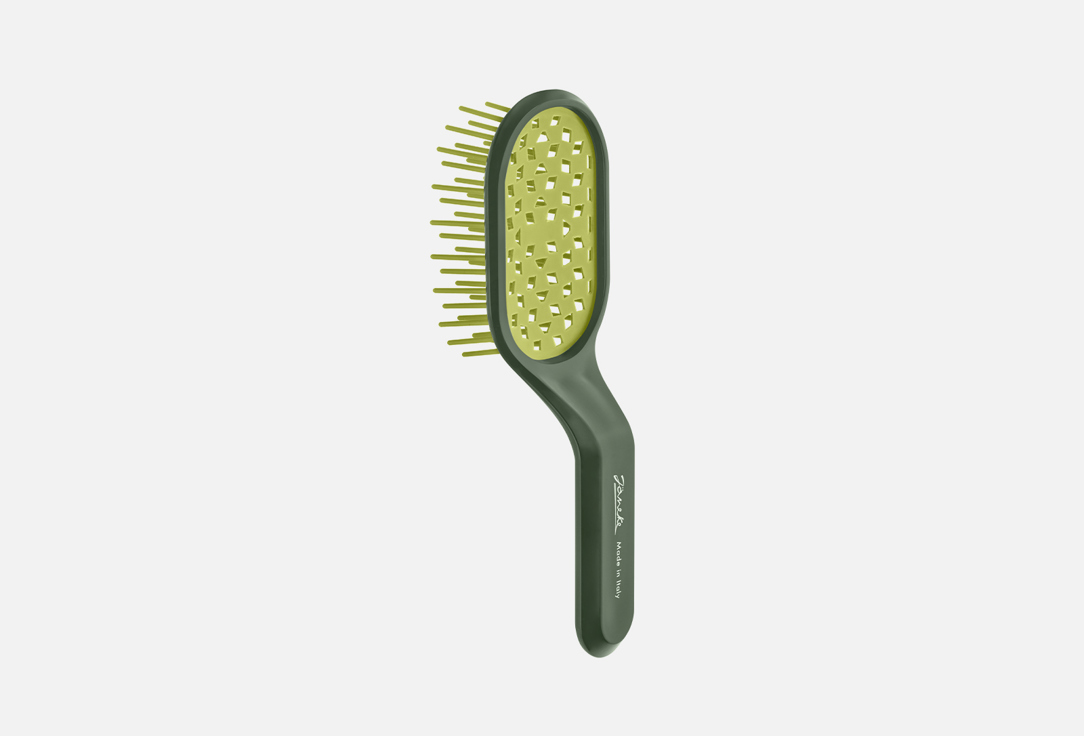 Janeke  Hair brush  Curvy Bag green