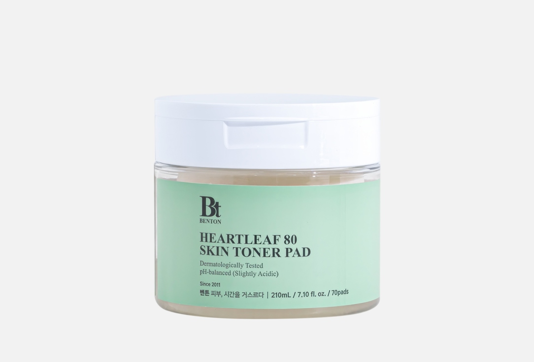 Benton Face toner pads Heartleaf 80 skin