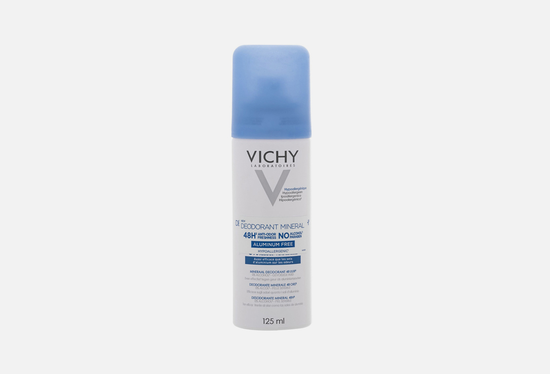 Vichy Spray Mineral Deodorant Mineral Aluminum Free 48 Hour 