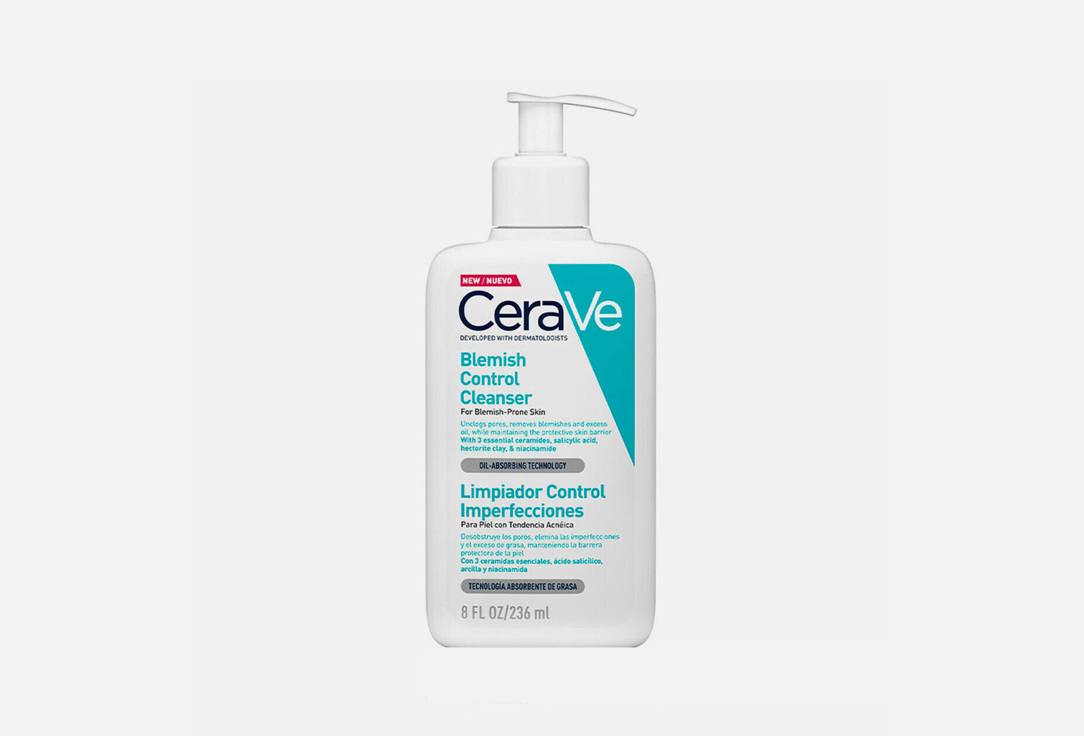 CeraVe Cleanser Face Wash Blemish Control