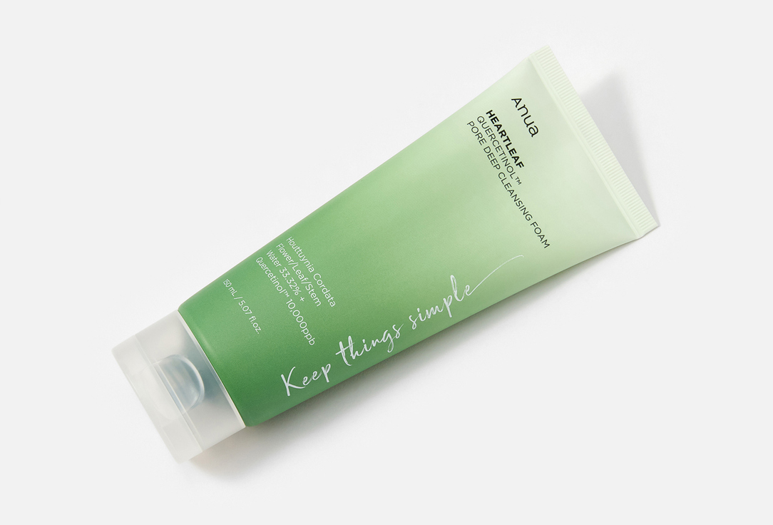 ANUA Quercetinol™ Pore Deep Cleansing Foam Heartleaf