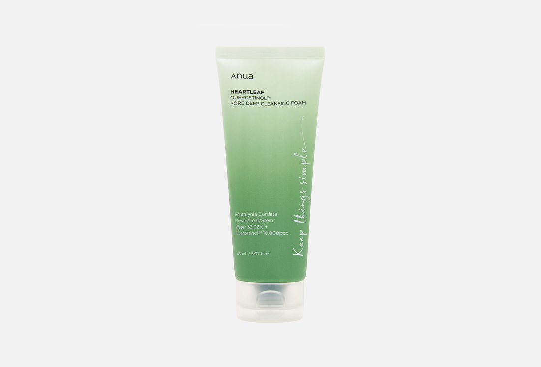 ANUA Quercetinol™ Pore Deep Cleansing Foam Heartleaf