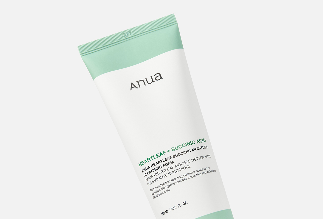 ANUA Succinic Moisture Cleansing Foam Heartleaf