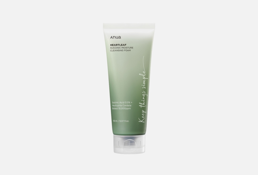 ANUA Succinic Moisture Cleansing Foam Heartleaf