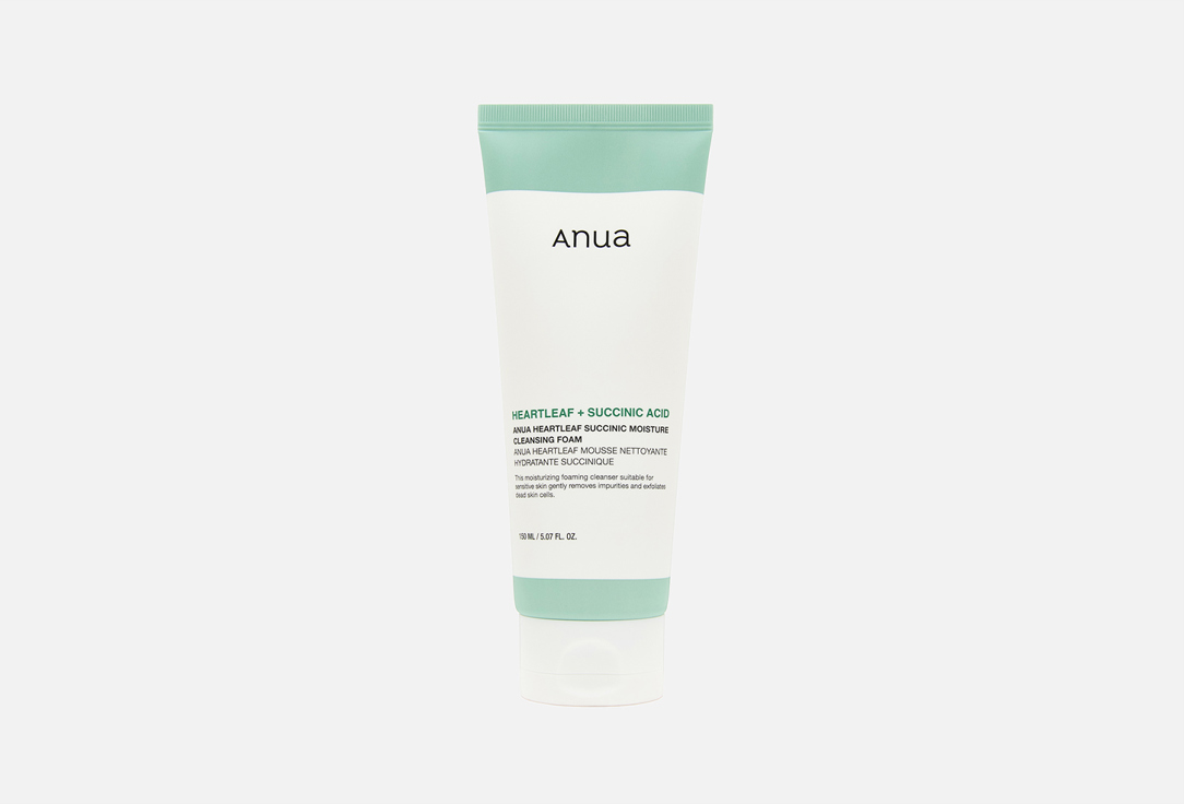 ANUA Succinic Moisture Cleansing Foam Heartleaf