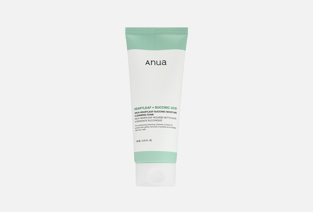 ANUA Succinic Moisture Cleansing Foam Heartleaf