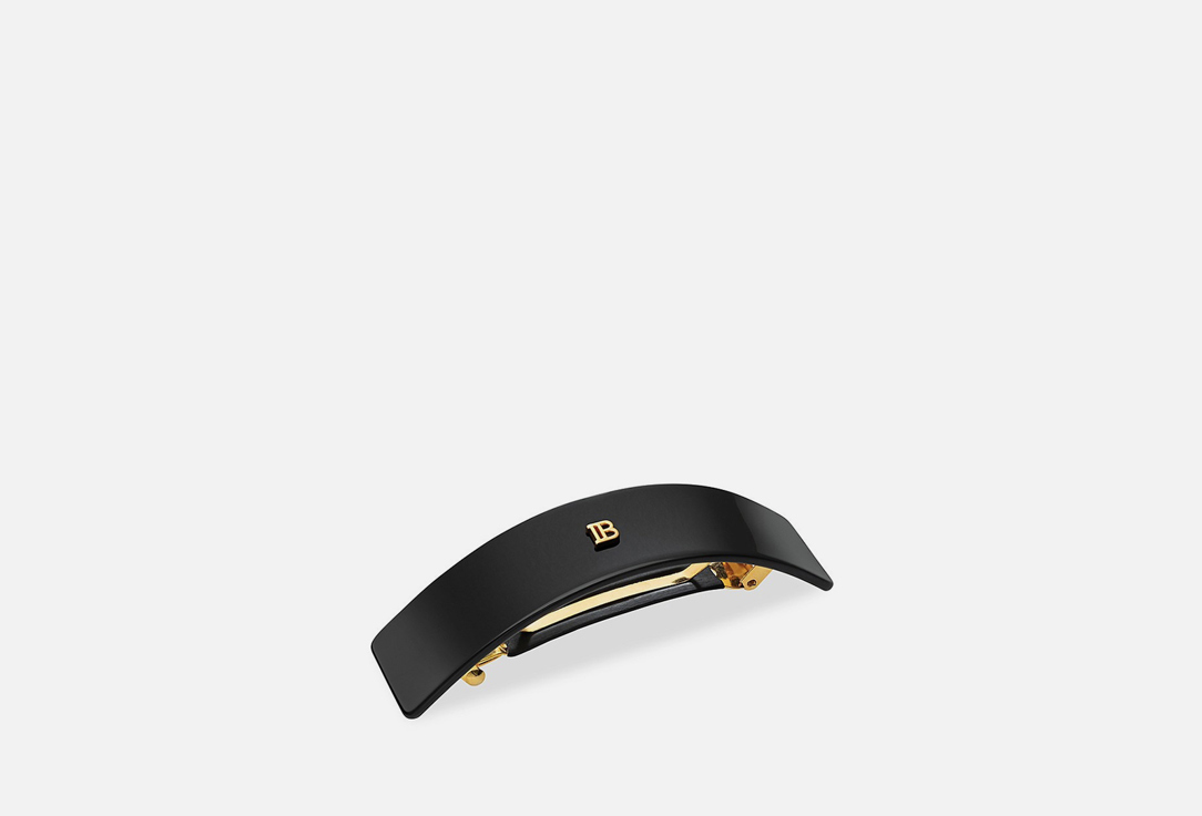 BALMAIN Paris  Wide Hair clip Cellulose Acetate  Black