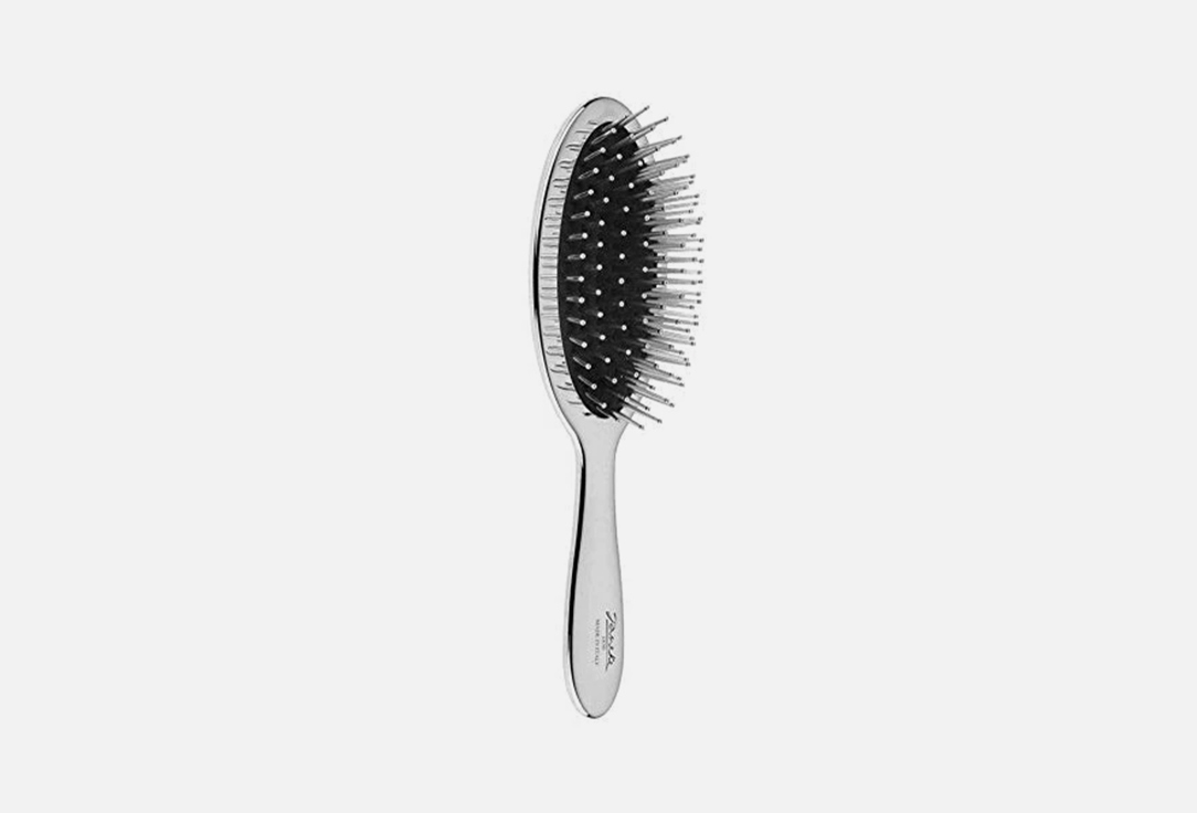 Janeke Hair Brush Chromium 