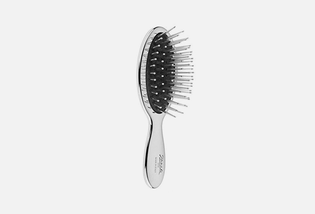 Janeke Hair Brush Chromium 