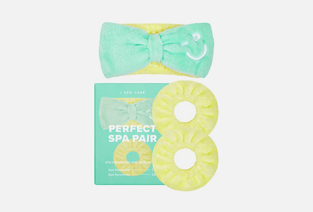 I DEW CARE Headband & Scrunchies Kit perfect spa pair