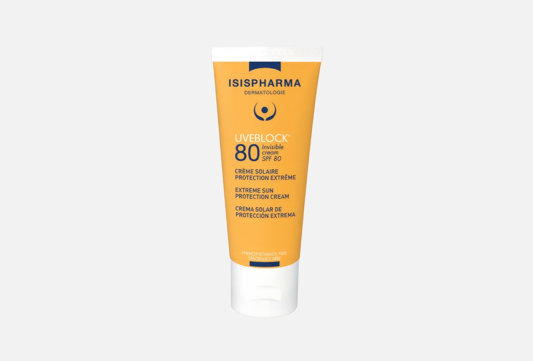 ISISPHARMA DERMATOLOGIE Sunscreen Invisible cream SPF 80+ Uveblock