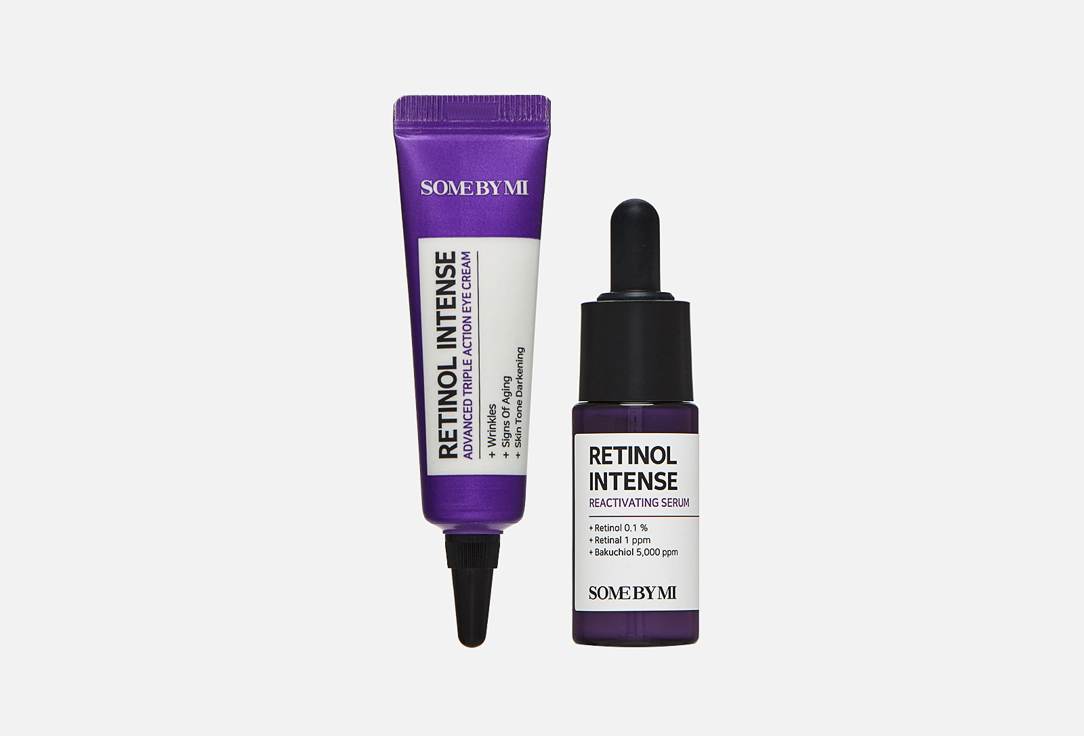 SOME BY MI Reactivating Serum & Wrinkle-Reapir Eye Cream Kit Retinol intense