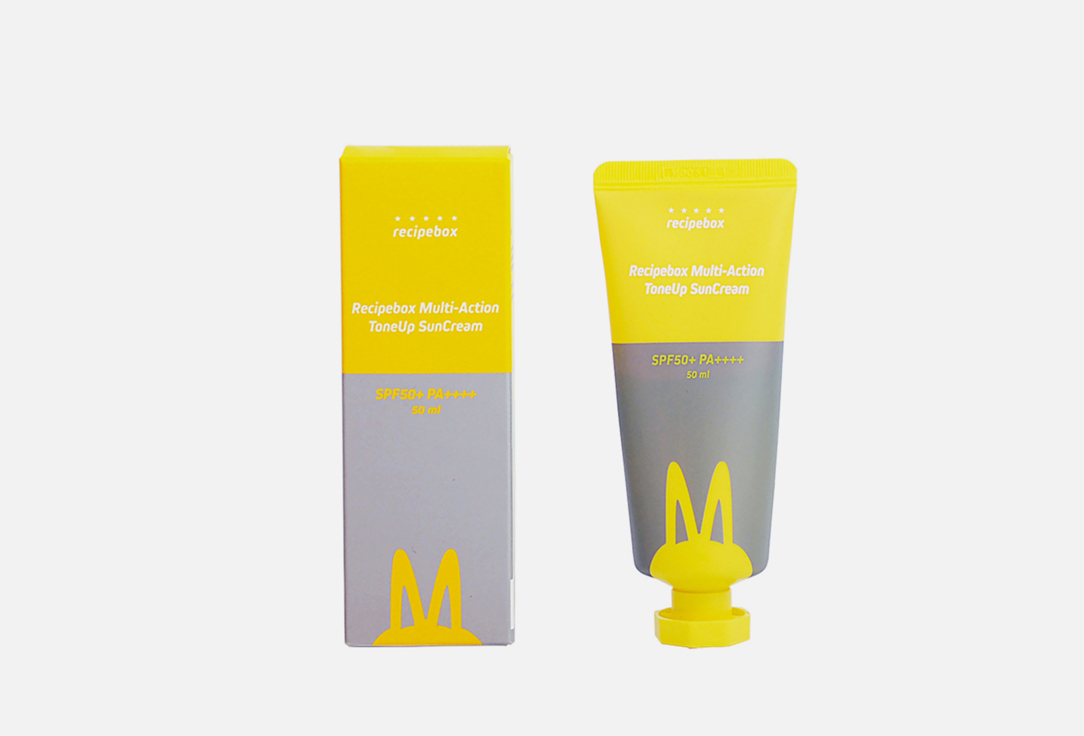 Recipebox Sunscreen Cream SPF50+ PA++++ Multi-action tone up