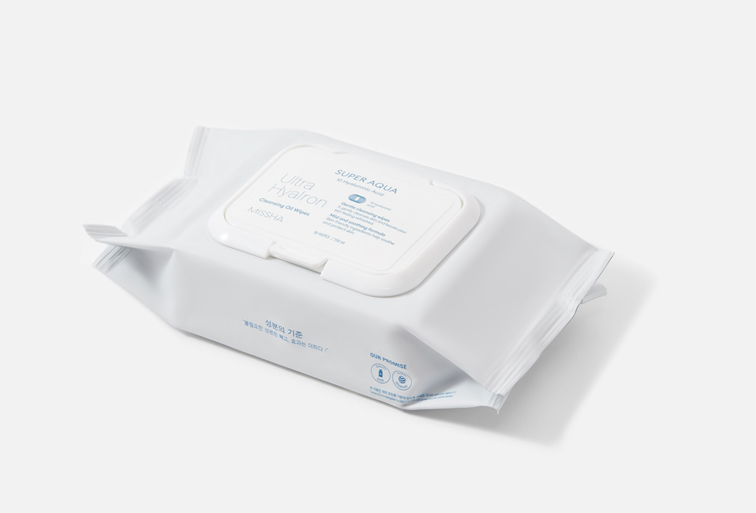 Missha Face Cleansing Oil Wipes Super Aqua