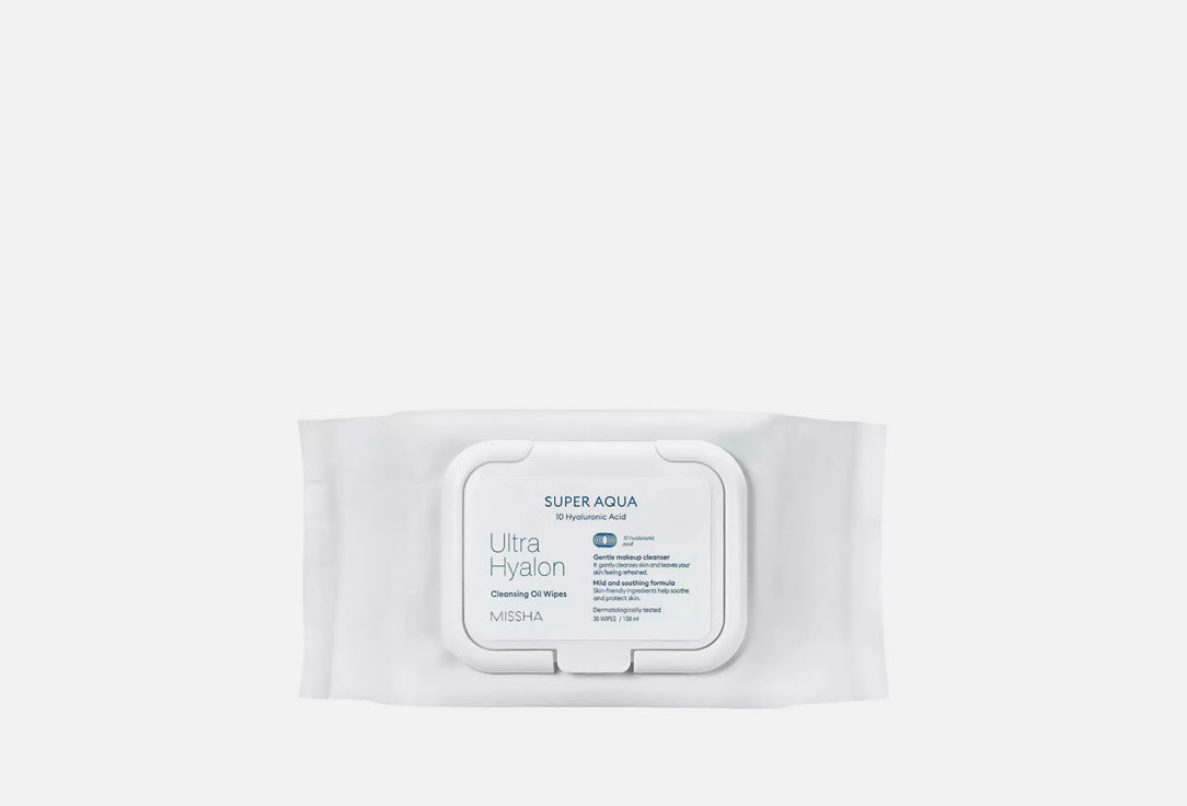 Missha Face Cleansing Oil Wipes Super Aqua