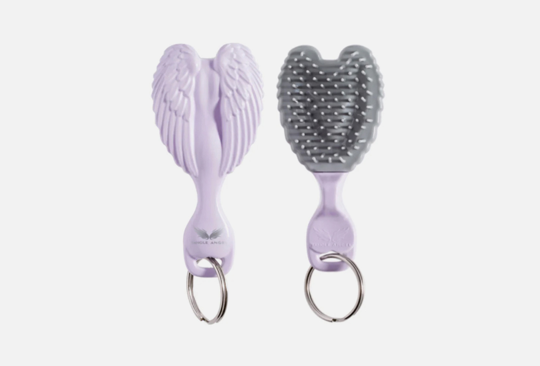 Tangle Angel Hair brush Mini key ring gloss lilac  