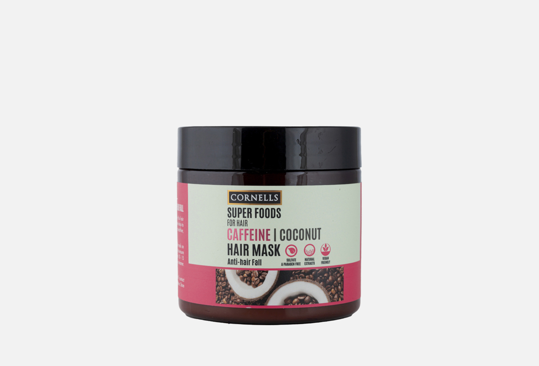 CORNELLS Hair Mask moisturize hair without weighing it down Caffeine & Coconut