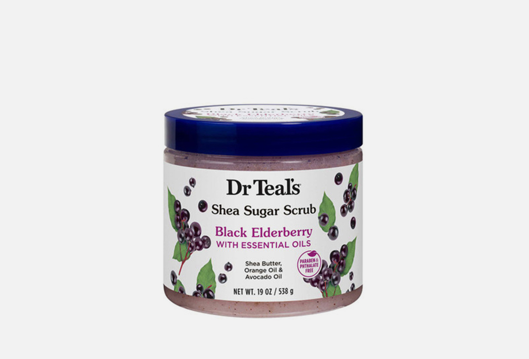 DR TEALS Body scrub Black elderberry sugar