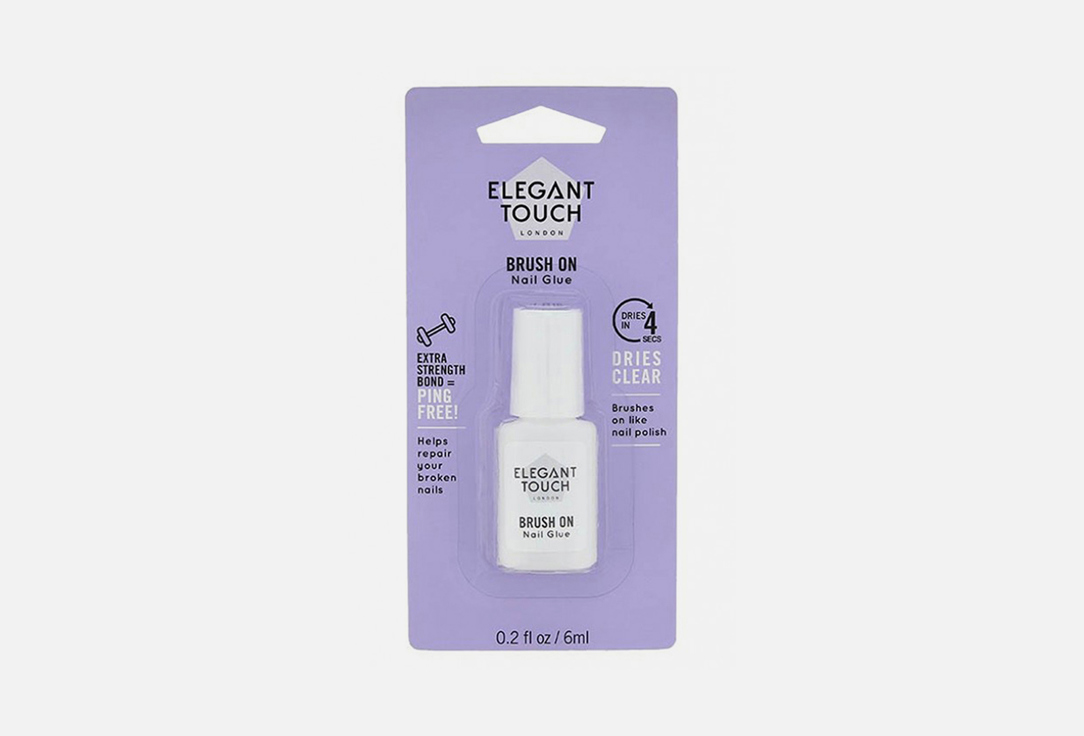 ELEGANT TOUCH Nail glue Brush on