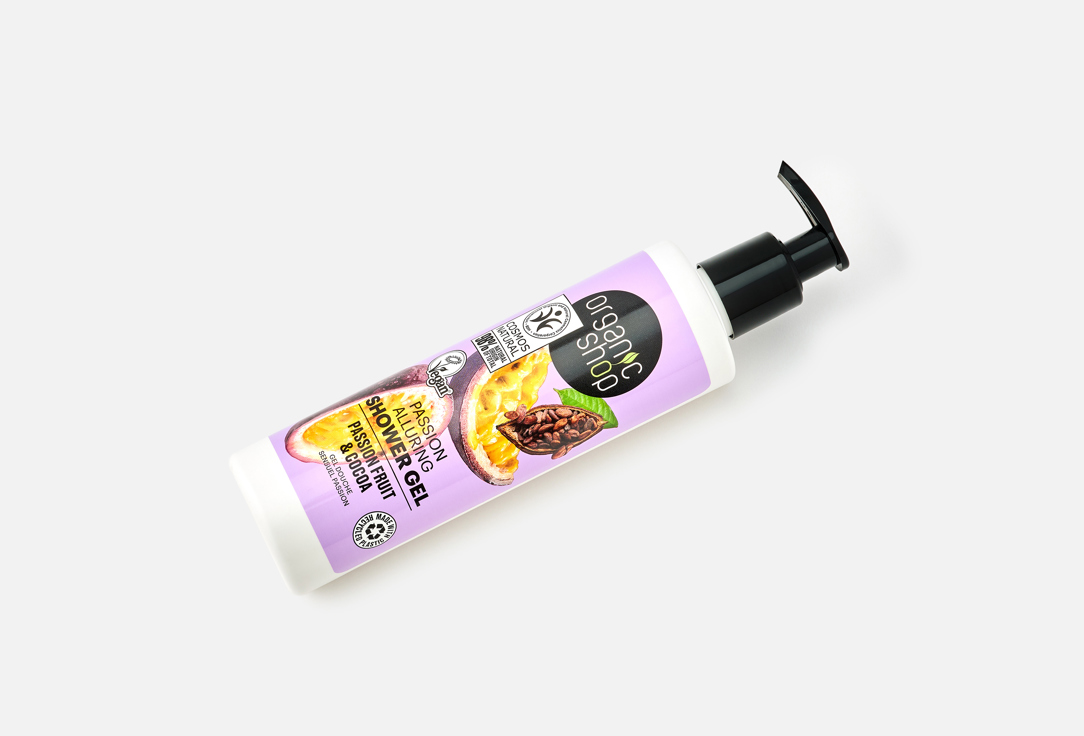 Organic Shop Alluring Shower Gel Passion Fruit And Cocoa