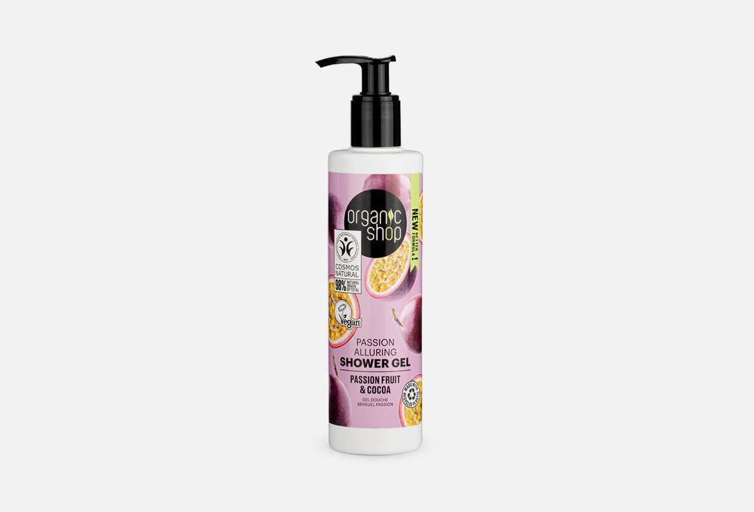 Organic Shop Alluring Shower Gel  Passion Fruit And Cocoa