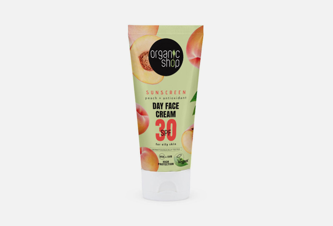 Organic Shop Sunscreen Day Face Cream SPF30 Sun. Sunscreen Oily Skin