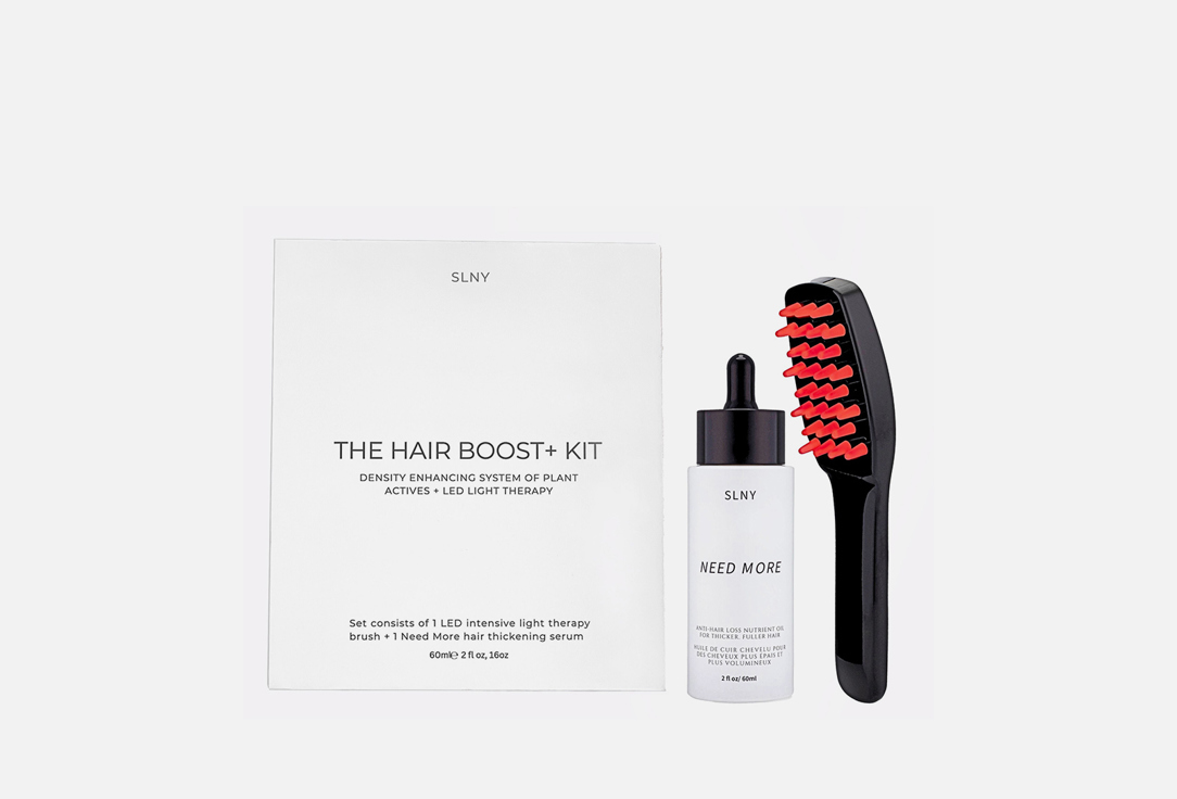 SLBNY Hair Growth Serum & LED Brush The Hair Boost + Kit