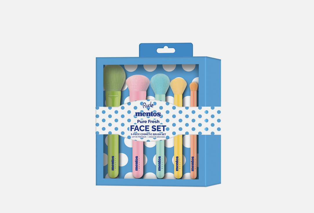 Rude Cosmetics Face Brush set Mentos pure fresh