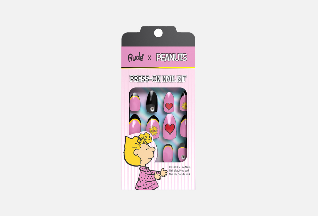 Rude Cosmetics Nails Kit Peanuts Press On