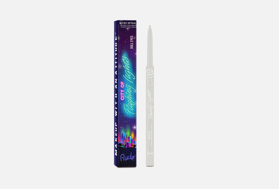 Rude Cosmetics Micro Retractable Eye Liner City Of Flashing Lights