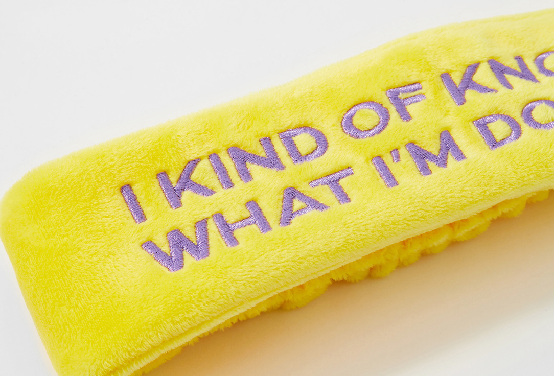 RAD Headband I kind of know what I'm doing 003, Lemon 1 pcs RAD Headband I kind of know what I'm doing