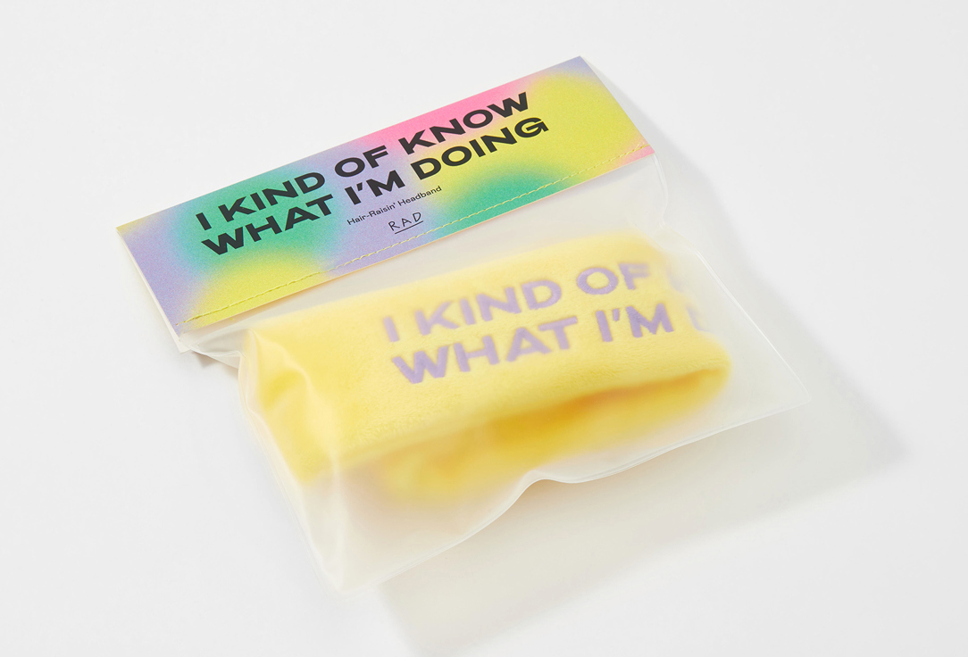 RAD Headband I kind of know what I'm doing 003, Lemon 1 pcs RAD Headband I kind of know what I'm doing