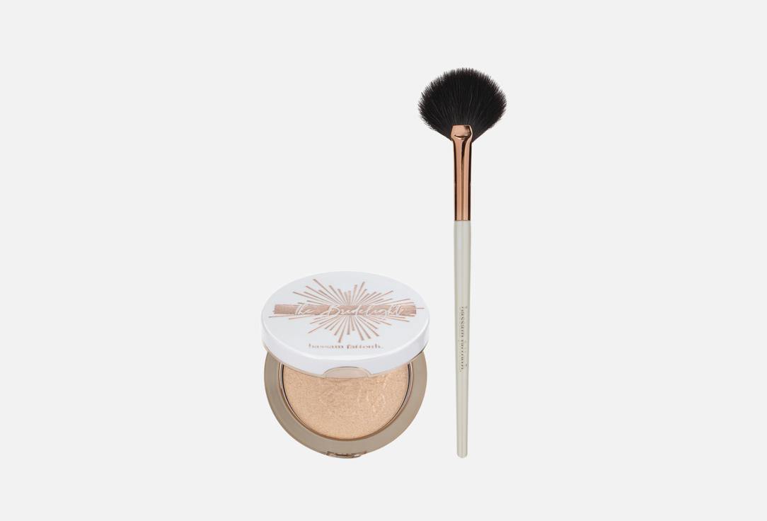 BASSAM FATTOUH Pressed Highlighter & Brush The Bridelight
