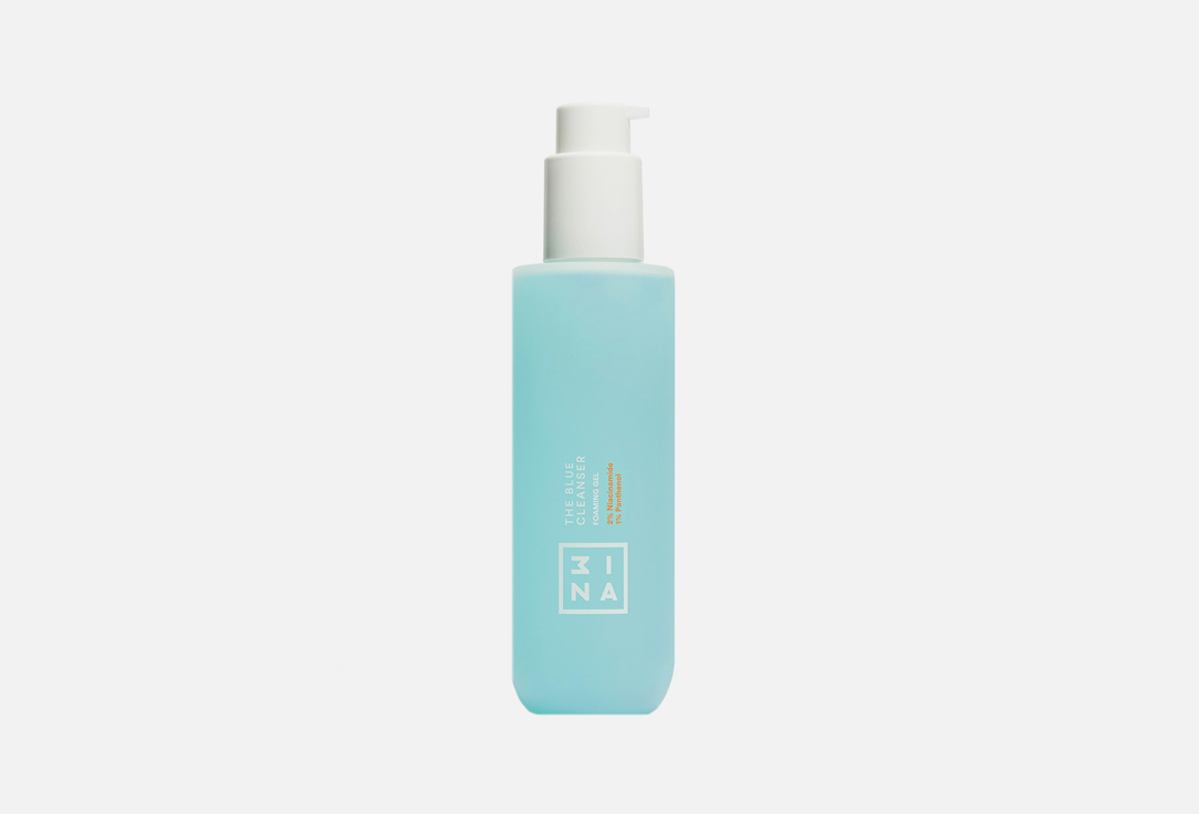 3INA Refreshing Micellar Gel Cleanser with Niacinamide and Panthenol The Blue Cleanser