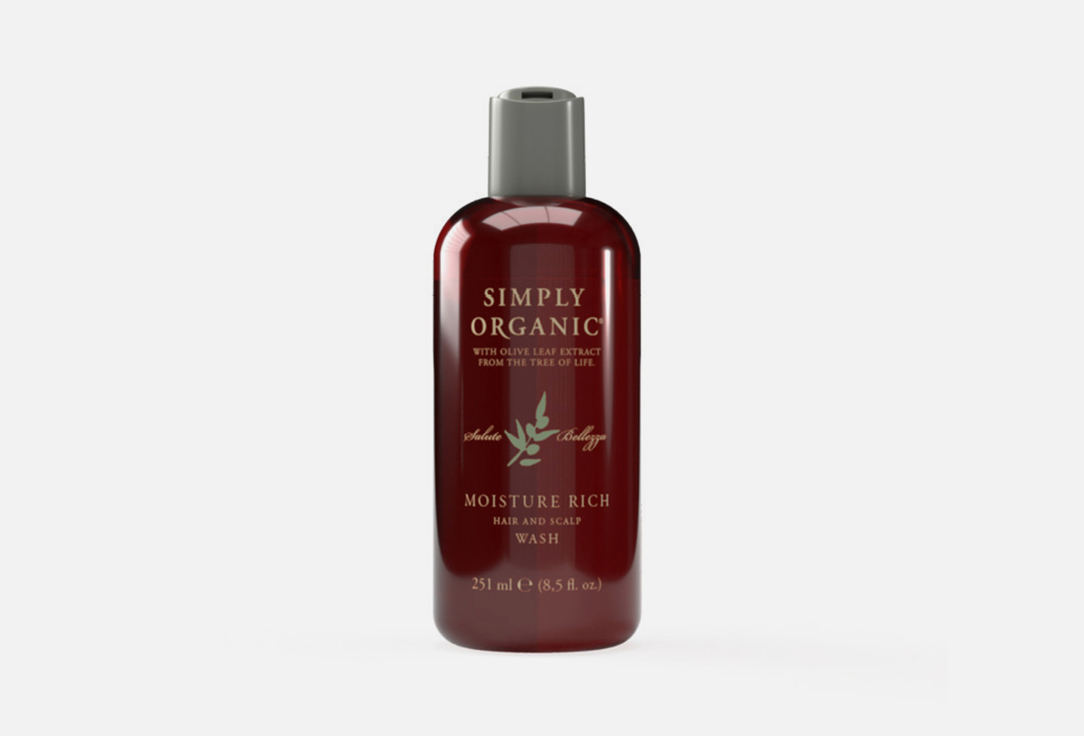 Simply Organic Hair shampoo Moisture rich wash 