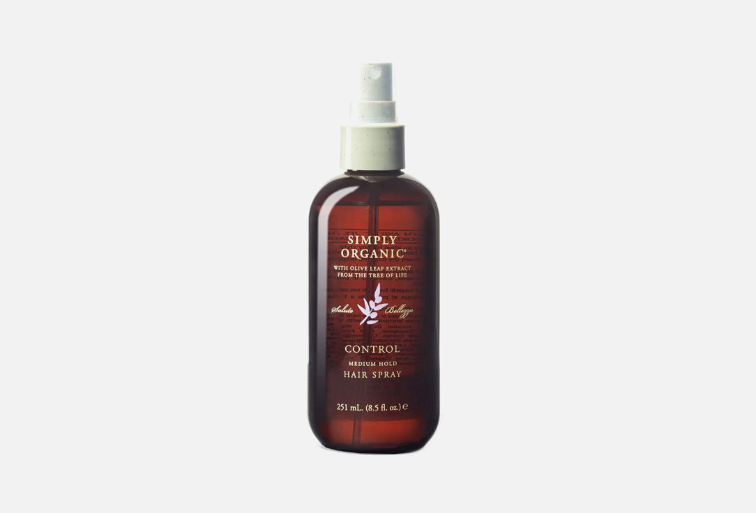 Simply Organic Hair fixing spray Control medium hold