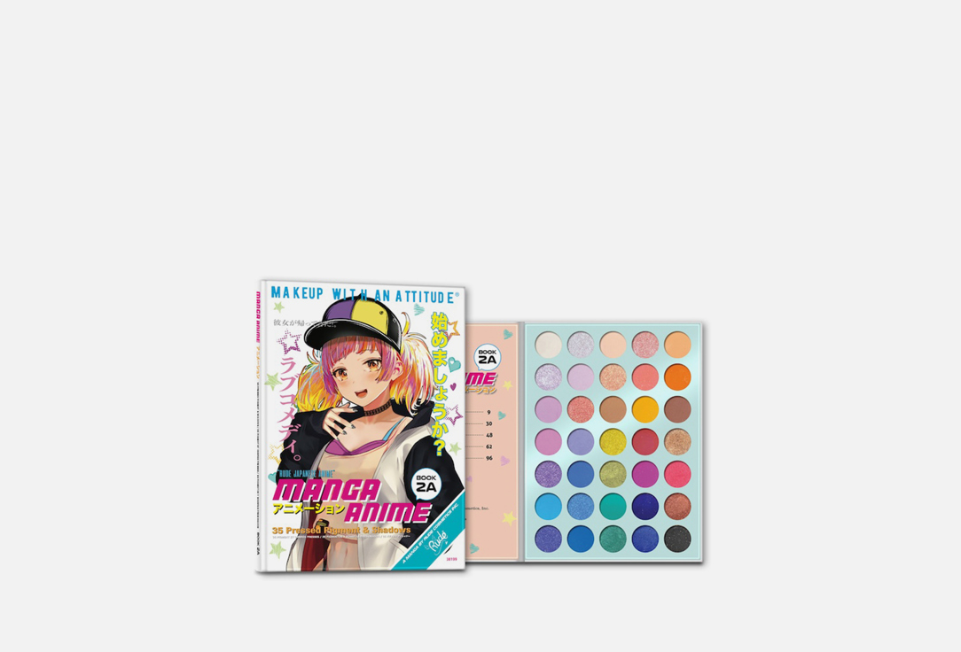 Rude Cosmetics Eyeshadow palette Manga Anime