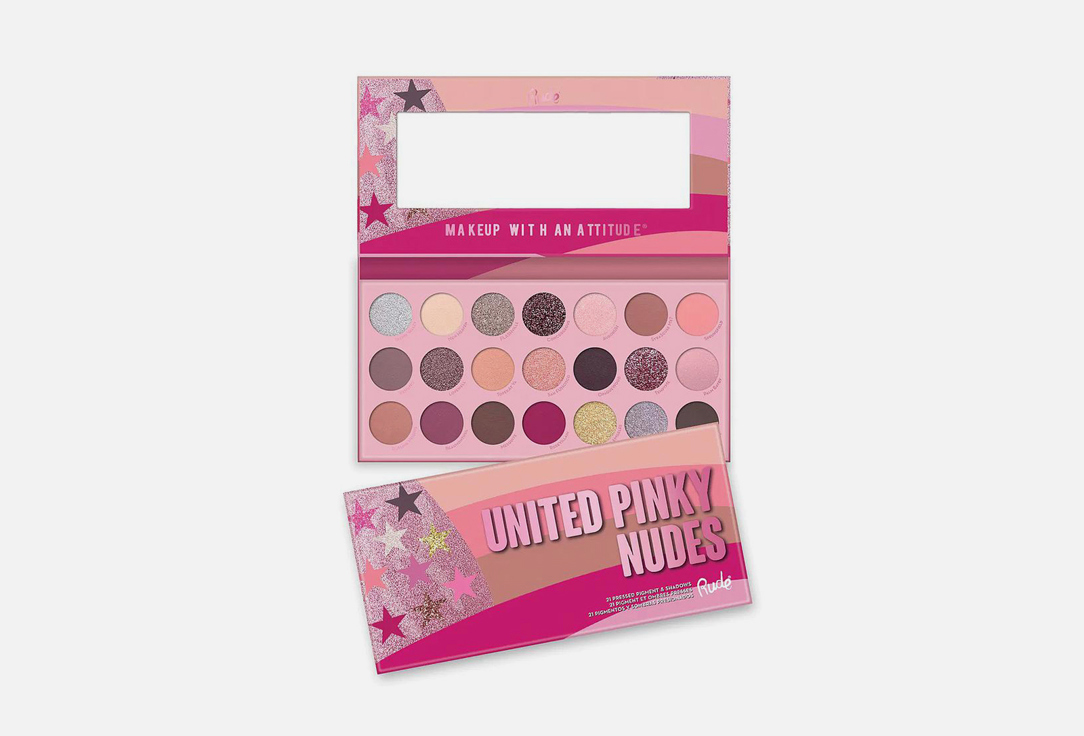 Rude Cosmetics Pressed Pigment & Shadow Palette United pinky nudes