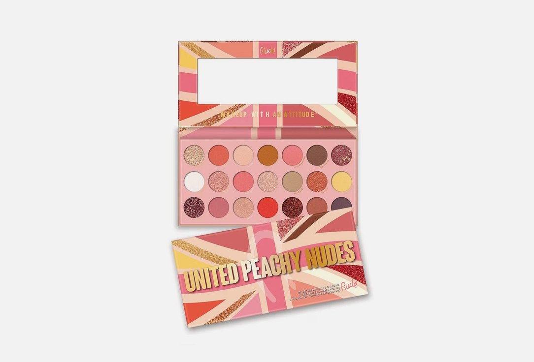 Rude Cosmetics Pressed Pigment & Shadow Palette United peachy nudes