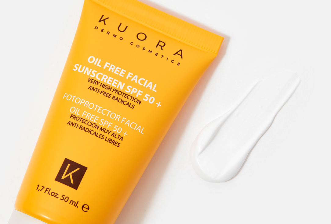 KUORA Lightweight Face Sunscreen SPF50+ OIL FREE FACIAL SUNSCREEN