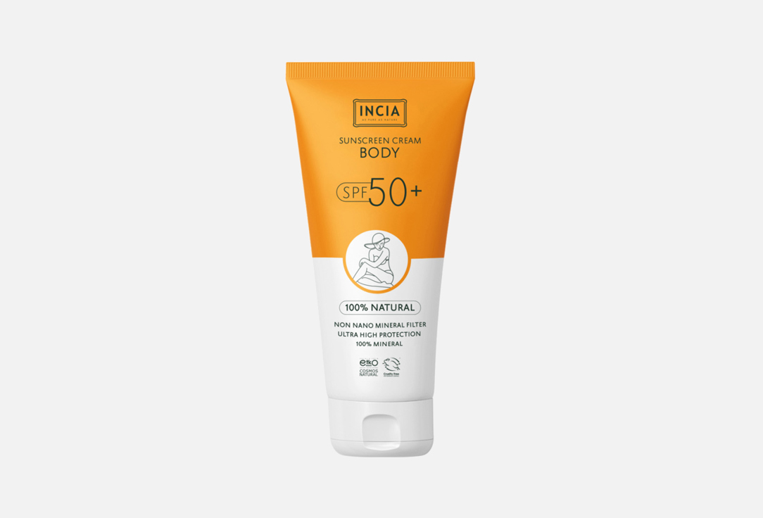 INCIA Body Sunscreen SPF 50 Natural