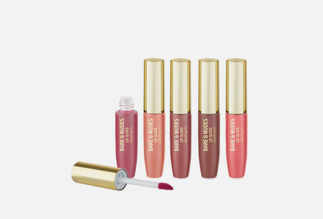 MIKYAJY Lipgloss Set 5 Piece  Glam Girl Bare & Nudes 