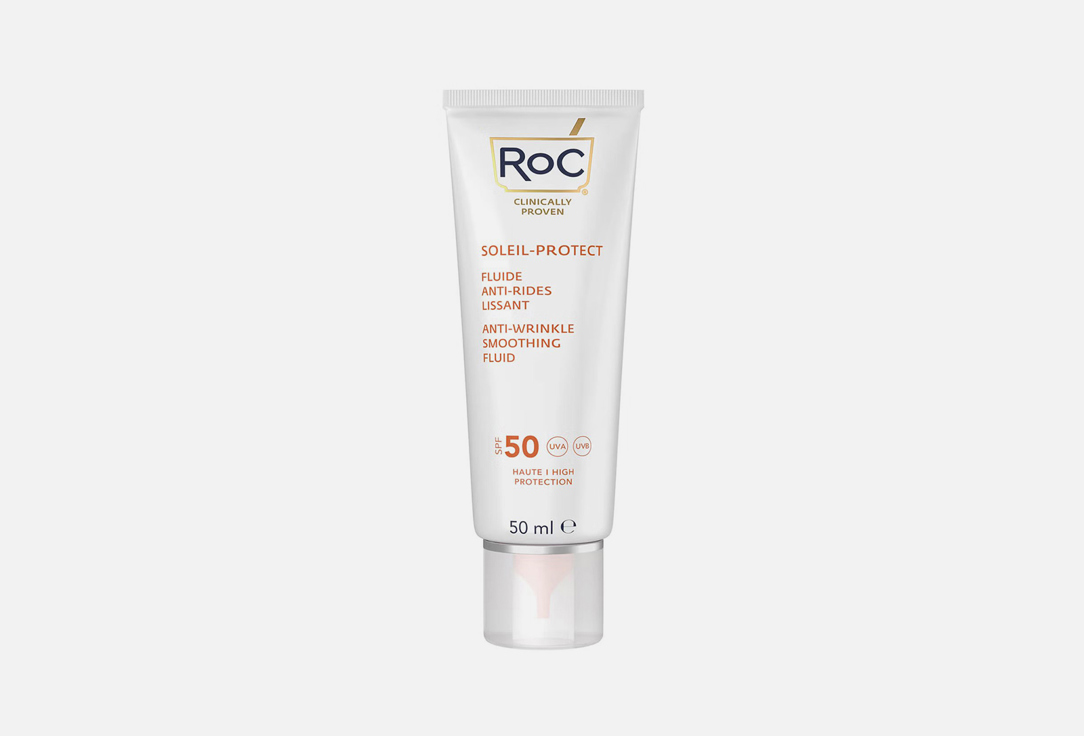 ROC Anti-Wrinkle Smoothing Fluid SPF50+ SOLEIL-PROTECT 