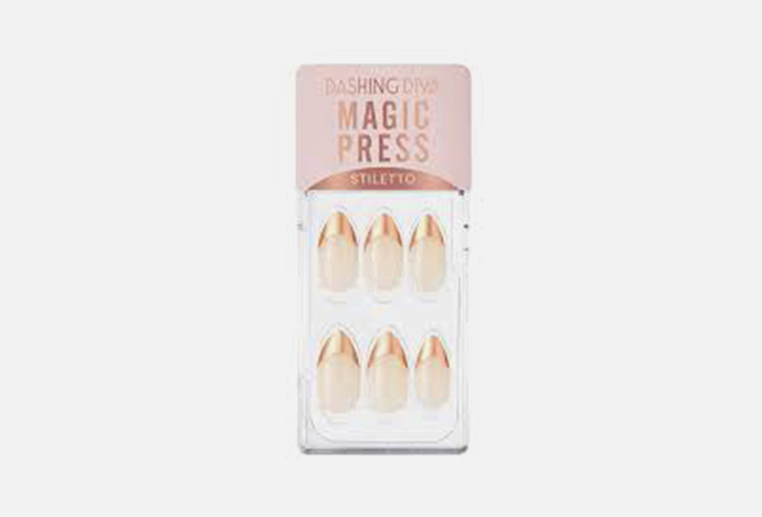 Magic press  30 Rose gold edge french