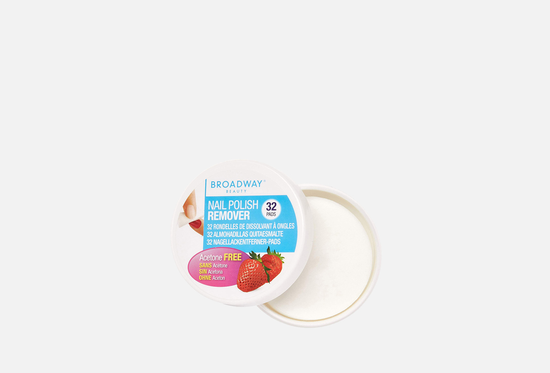 KISS NEW YORK Professional Nail Polish Remover Pads Strawberry Scented