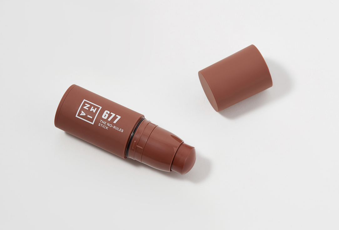3INA 3-in-1 multi-tasking lipstick blush, and eyeshadow The No-Rules