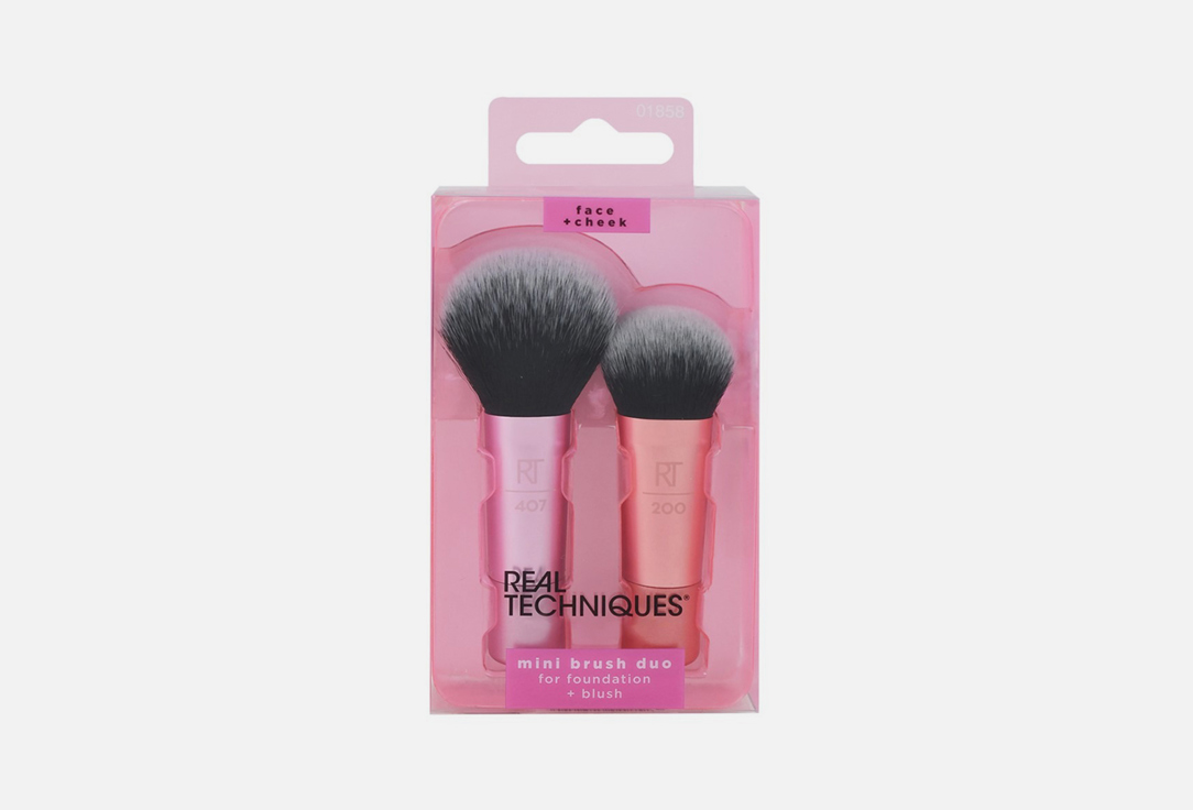 Real Techniques Travel Makeup Brush Set Mini Brush Duo