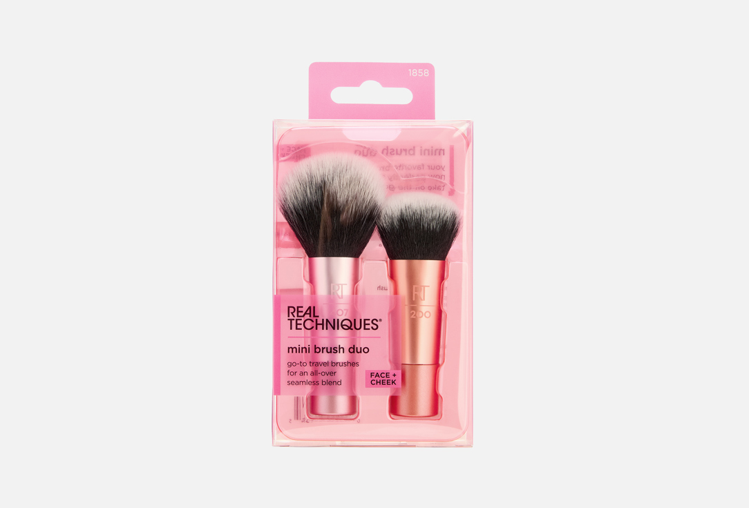 Real Techniques Travel Makeup Brush Set Mini Brush Duo