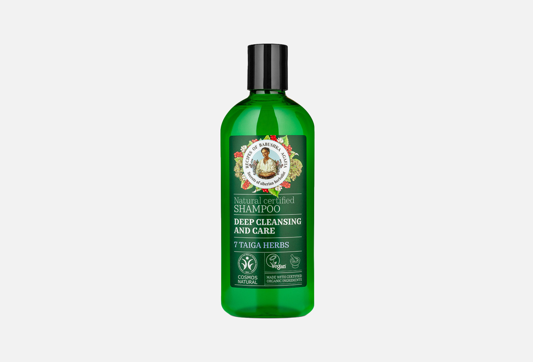 White Agafia Deep Cleansing and Care Shampoo  Natural Certified 